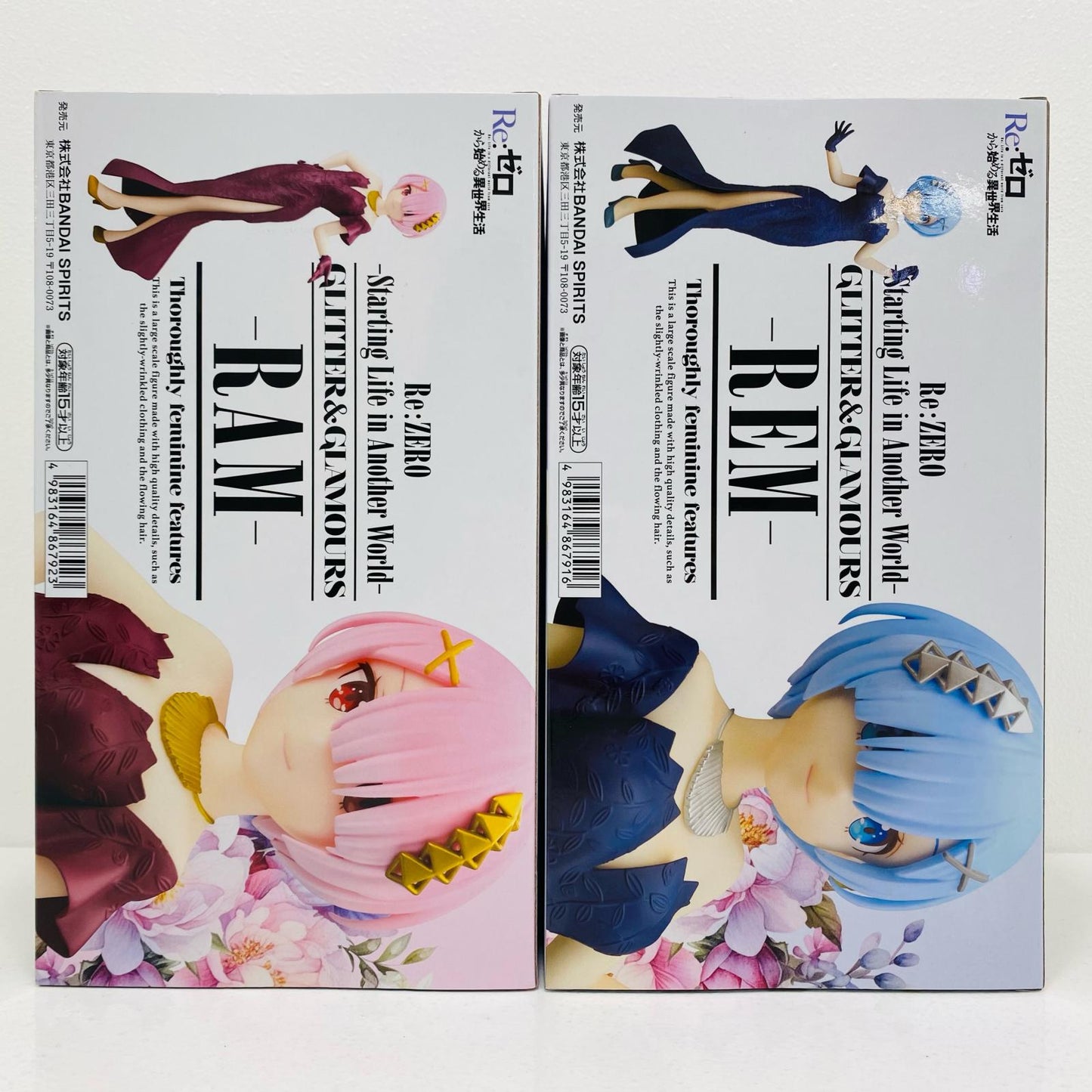 【中古】 GLITTER&GLAMOURUS レム&ラム【フィギュア】