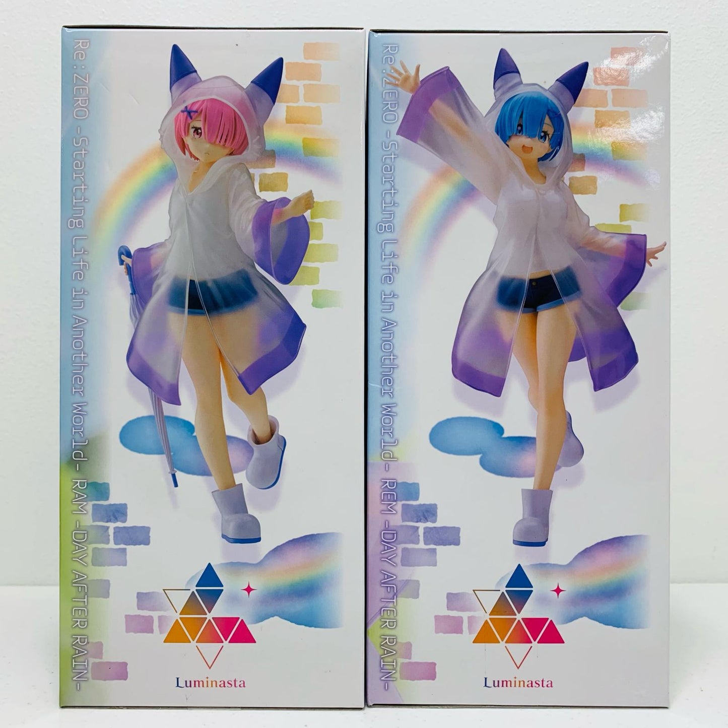 【中古】 Luminasta あめあがりの日 レム&ラム【フィギュア】