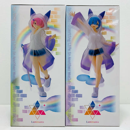 【中古】 Luminasta あめあがりの日 レム&ラム【フィギュア】