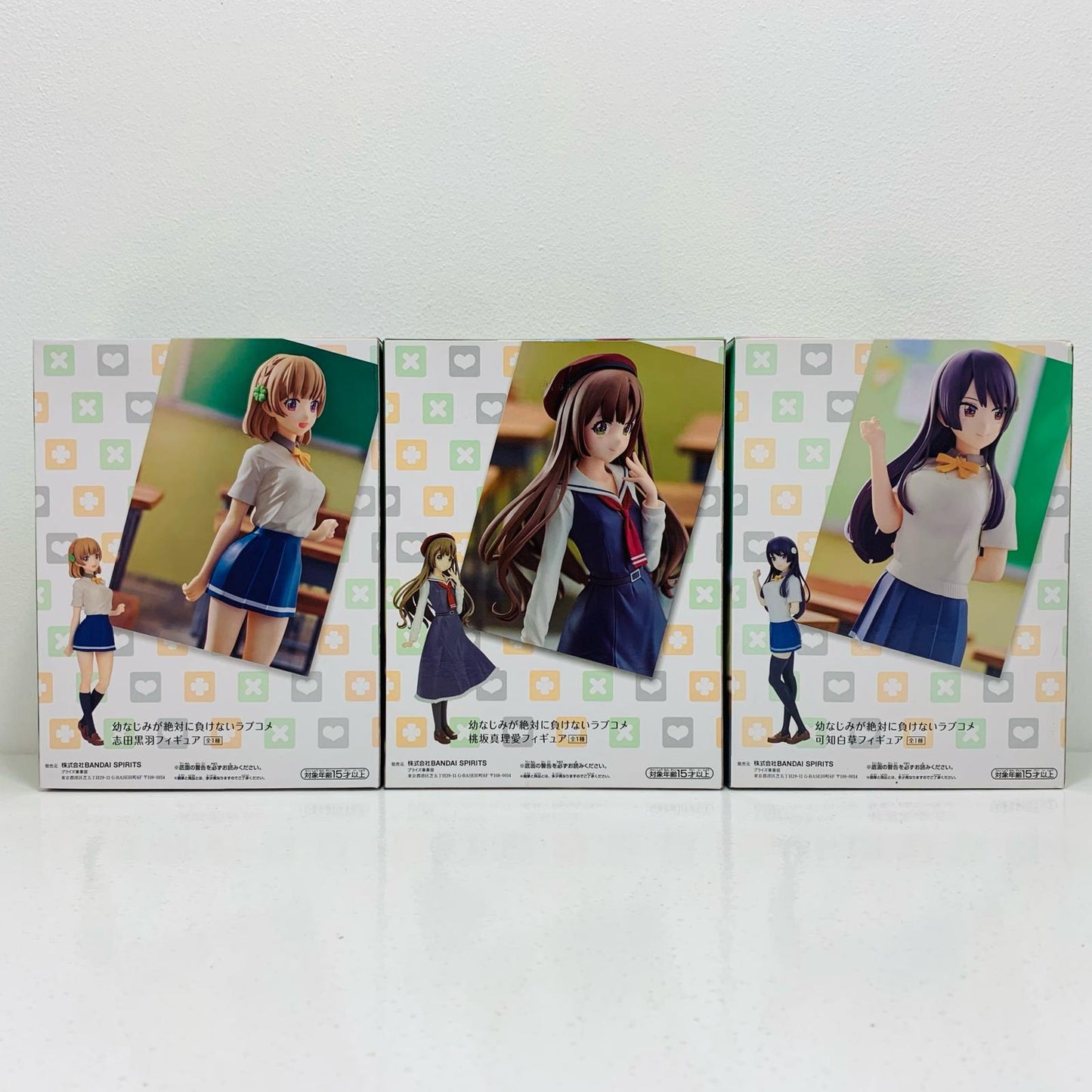 【中古】 幼なじみが絶対に負けないラブコメ フィギュア 桃坂真理愛 志田黒羽 可知白草 ３体セット【フィギュア】