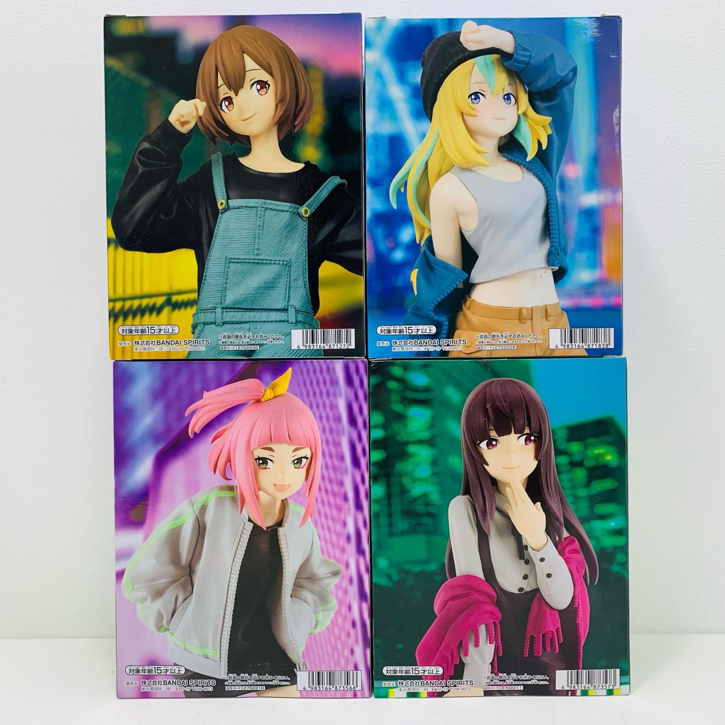 【中古】 プライズ 山ノ内花音&光月まひる&渡瀬キウイ＆高梨・キム・アヌーク・めい ４体セット【フィギュア】