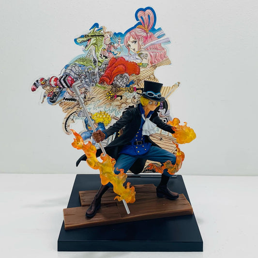 【中古】 F賞サボ大海賊百景フィギュア「WT100記念尾田栄一郎描き下ろし大海賊百景/一番くじワンピース」【フィギュア】