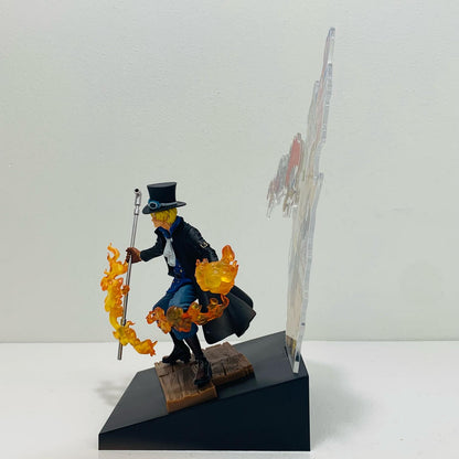 【中古】 F賞サボ大海賊百景フィギュア「WT100記念尾田栄一郎描き下ろし大海賊百景/一番くじワンピース」【フィギュア】