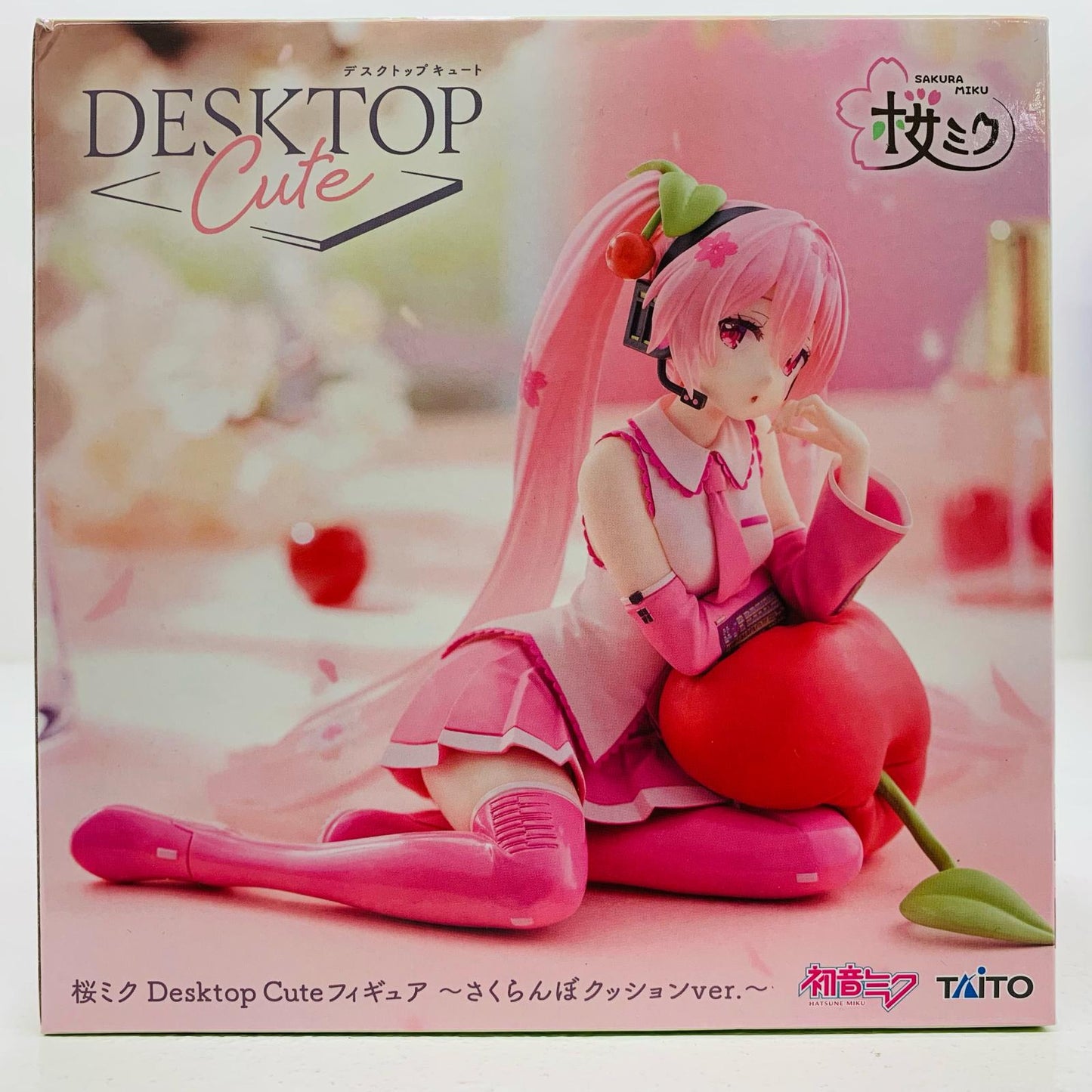 【中古】 桜ミク～さくらんぼクッションver.～DesktopCuteフィギュア「初音ミク」【フィギュア】