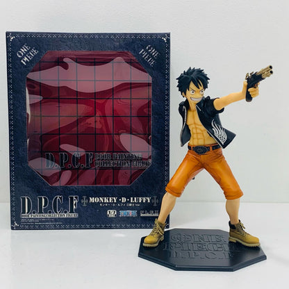 【中古】 モンキー・D・ルフィ三銃士Ver.「ワンピース」DOORPAINTINGCOLLECTIONFIGURE」1/7塗装済み完成品【フィギュア】