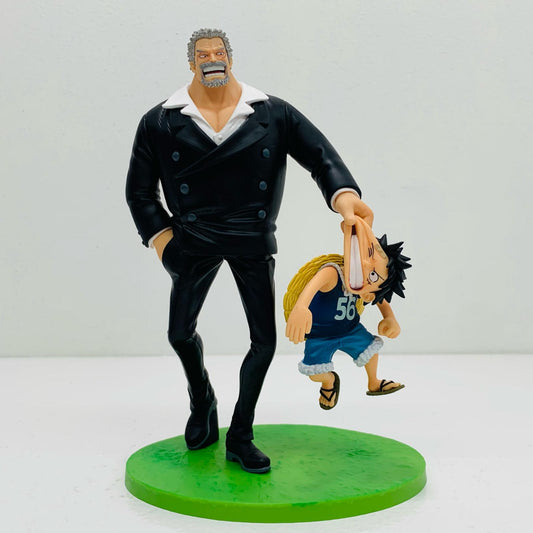 【中古】 'B賞RevibleMoment-ルフィ＆ガープ-「ROADTODAWN-冒険への軌跡-/一番くじワンピース」' ワンピース フィギュア RevibleMoment-ルフィ＆ガープ- 一番くじ B賞【フィギュア】【飾磨店】