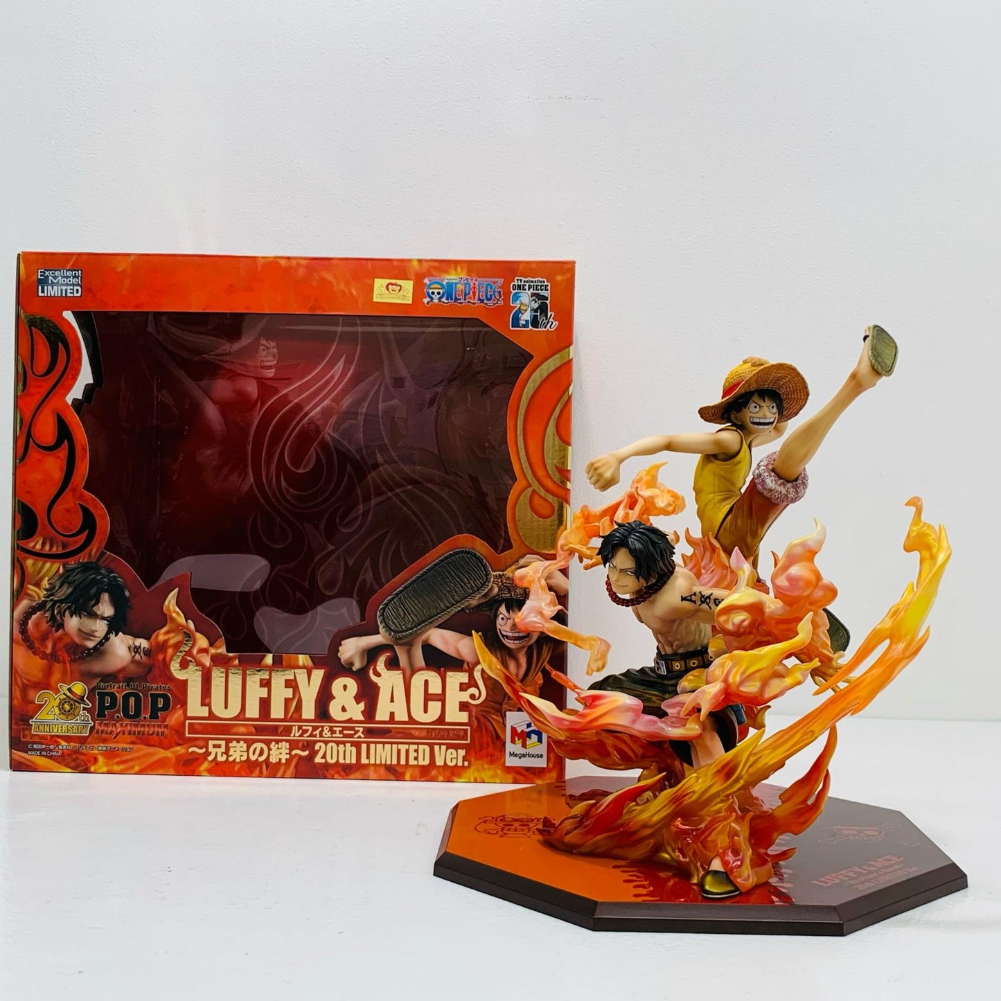 【中古】 'ルフィ＆エース～兄弟の絆～20thLIMITEDVer.「ワンピース」P.O.P“NEO-MAXIMUM”メガトレショップ＆オンラインショップ限定' ワンピース フィギュア ルフィ＆エース 兄弟の絆 20thLIMITED ver. P.O.P P.O.P“NEO-MAXIMUM”メガトレショップ＆オンラインショップ限定【フィギュア】【飾磨店】