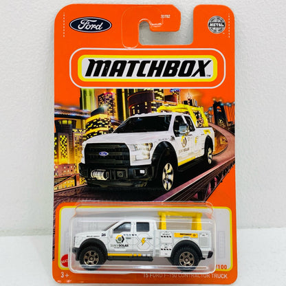 【中古】 1/64 '15 FORD F-150 CONTRACTOR TRUCK MATCHBOX 78/100 MATCHB