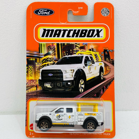 【中古】 1/64 '15 FORD F-150 CONTRACTOR TRUCK MATCHBOX 78/100 MATCHB