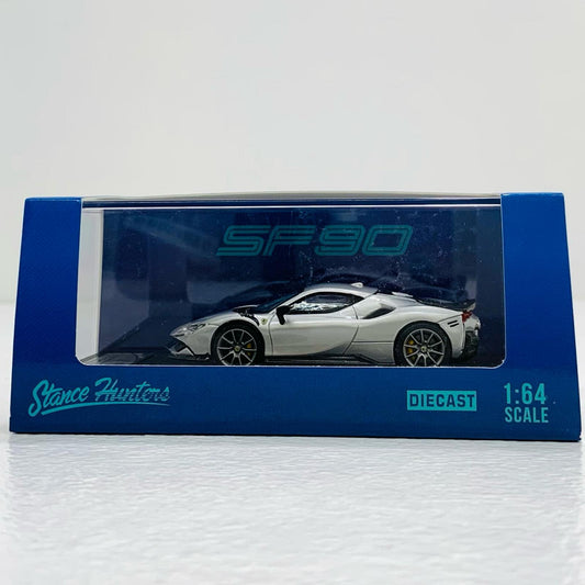 【中古】 SF90 NOVITEC (シルバー) 1/64 ミニカー