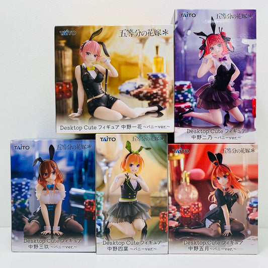 【中古】 DesktopCute～バニーver.～フィギュア ５体セット「五等分の花嫁＊」'【フィギュア】