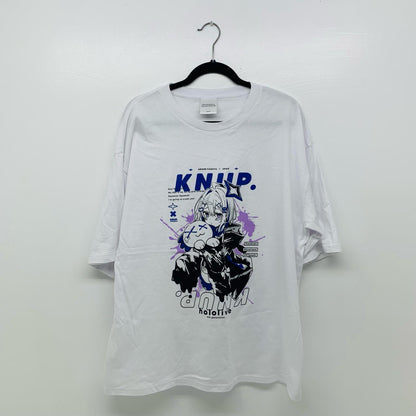 【中古】 天音かなた KNUP.Tシャツ ホワイト フリーサイズ