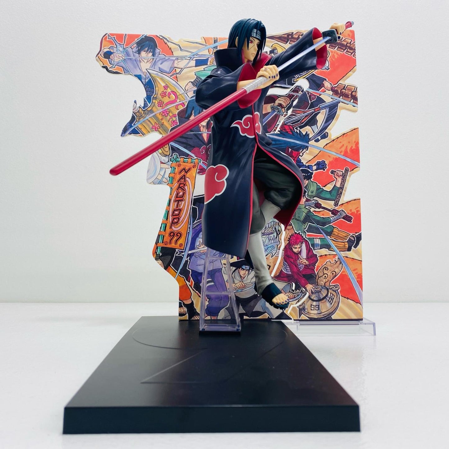 【中古】 'D賞うちはイタチ（NARUTOP99記念岸本斉史描き下ろしイラスト背景パネル付属）フィギュア「豪華絢爛忍絵巻/一番くじNARUTOP99/ナルト」'【フィギュア】