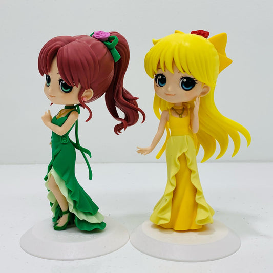 【中古】 Qposket セーラージュピター＆セーラーヴィーナス ２体セット(プリンセス)【フィギュア】