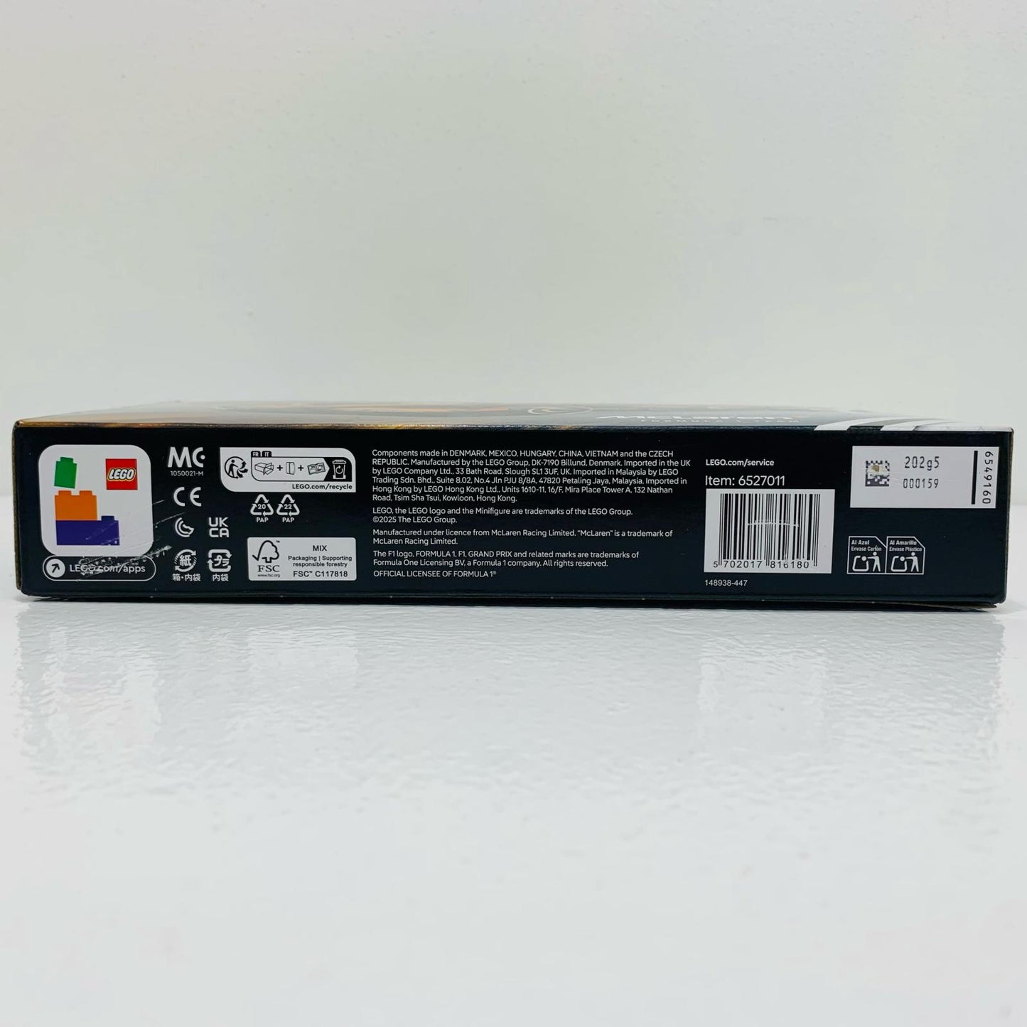 【中古】 McLaren F1 Team MCL38 レースカー LEGO レゴ スピード