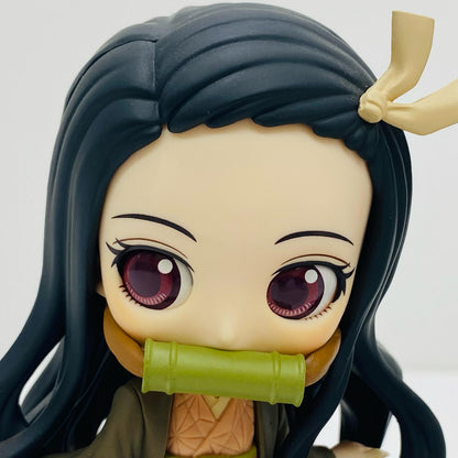 【中古】 Qposket 竈門炭治郎＆禰豆子(セピアカラー) ２体セット【フィギュア】