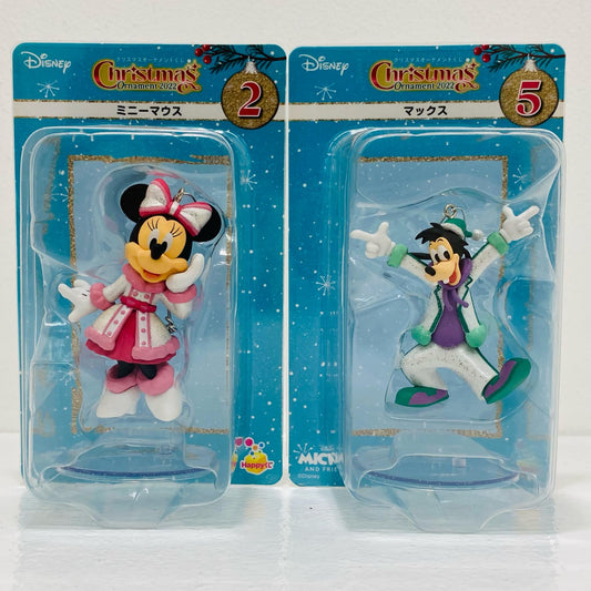 【中古】 クリスマスオーナメントくじ2022 ミニーマウス＆マックス 2個セット【フィギュア】