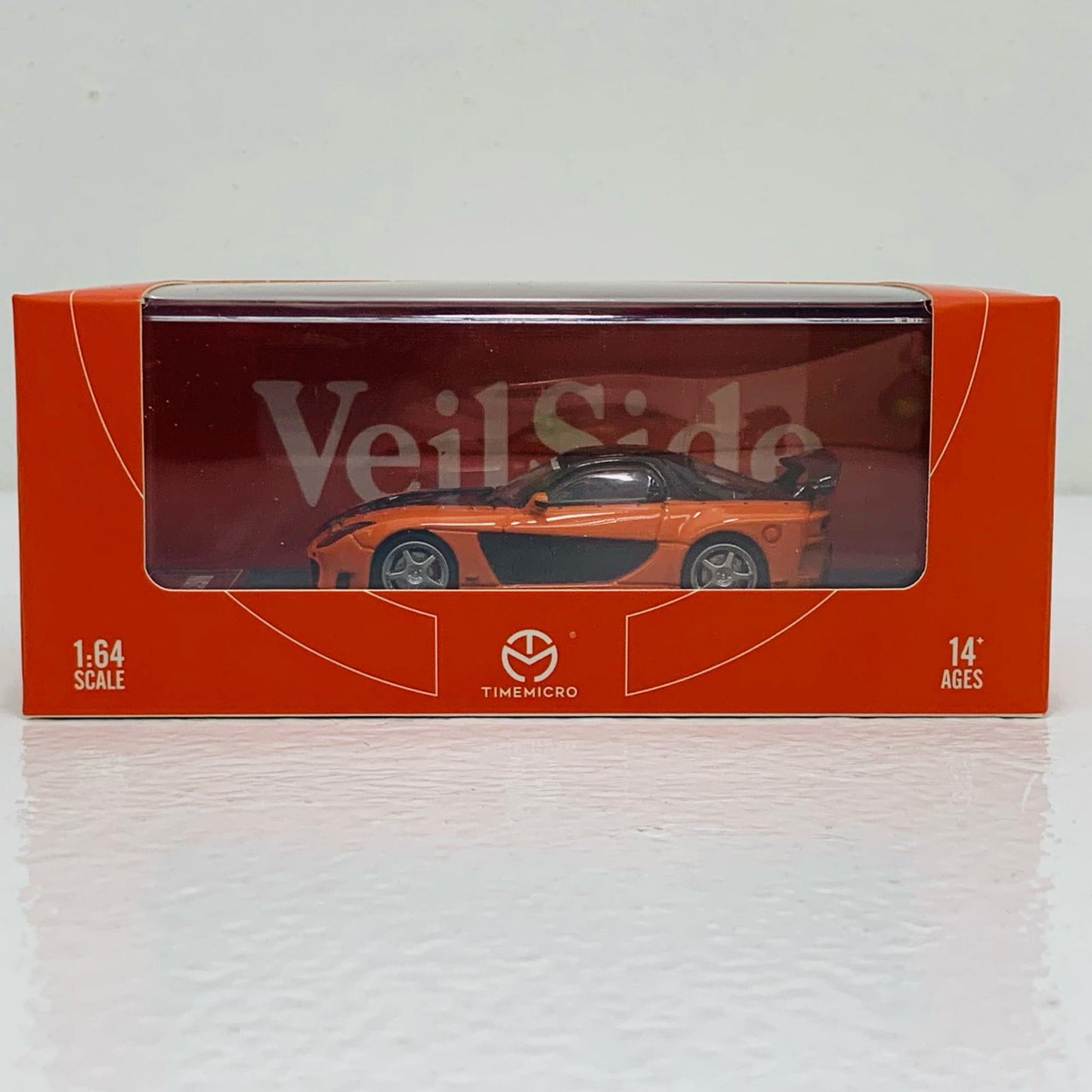 【中古】 Mazda RX-7 Veilside(オレンジ×ブラック) 1/64 ミニカ