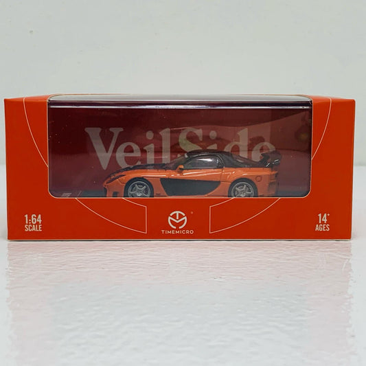 【中古】 Mazda RX-7 Veilside(オレンジ×ブラック) 1/64 ミニカ