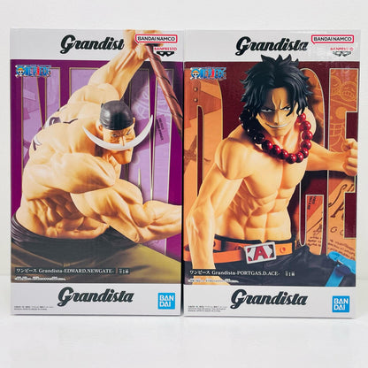【中古】 ポートガス・D・エース＆白ひげ-Grandista-「ワンピース」【フィギュア】