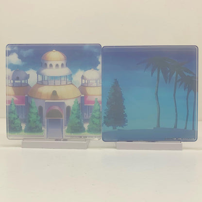 【中古】 孫悟空(ミニ)＆ベジータ(ミニ)パネル付きフィギュア２体セット「ドラゴンボールDAIMA」【フィギュア】