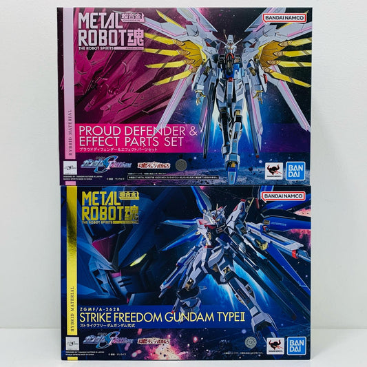【中古】 ストライクフリーダムガンダム弐式 METAL ROBOT魂 魂ウェブ商店限定 プラウドディフェンダー＆エフェクトパーツ付き【フィギュア】