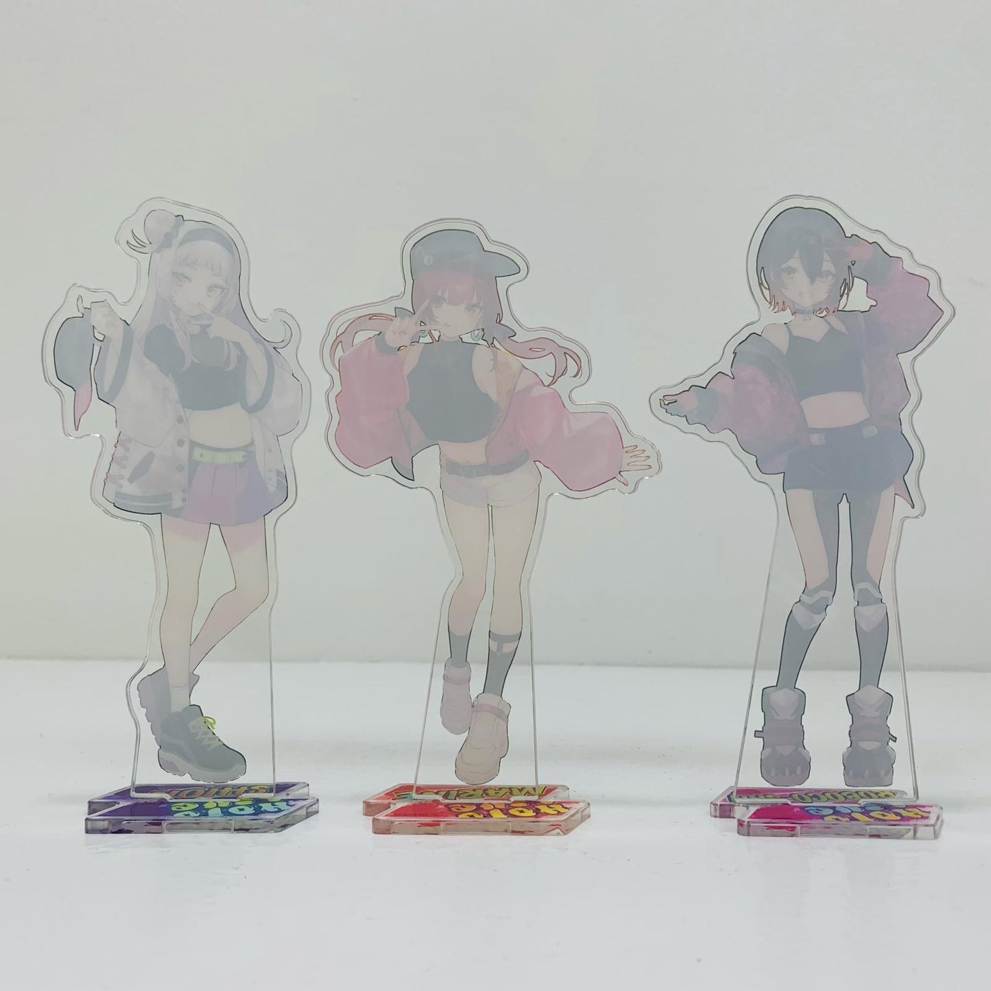 [Used] Holomart Vol. 5 Acrylic Stand Set - Illustration by Shugao - (Houshou Marine & Murasaki Shion & Roboco-san 3-piece set) "Hololive x FamilyMart 5th Collaboration" In-store Exclusive [Figure]