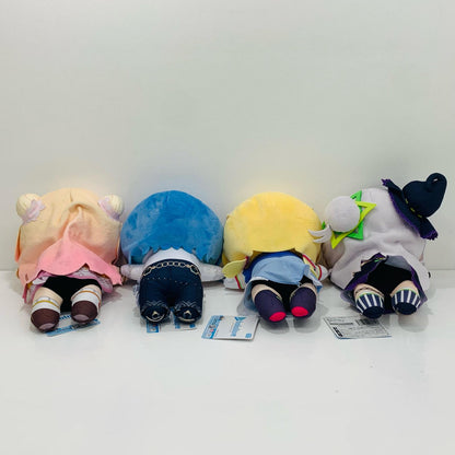Lying Down Plushie Shion Murasaki & Aki Rosenthal & Suisei Hoshimachi & Nene Momosuzu - 4 Plushie Set