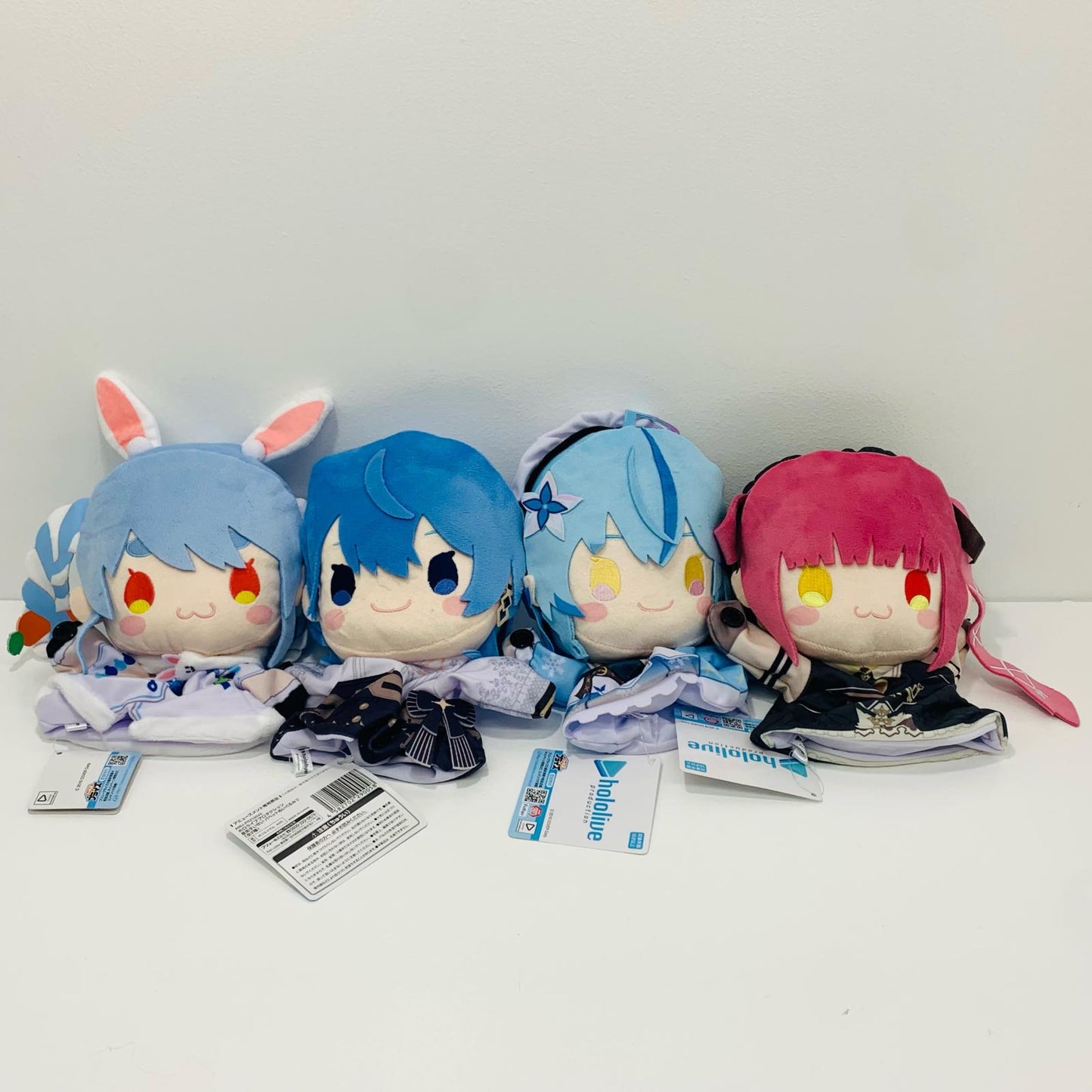 Puppet Plushie Lamy Yukihana & Suisei Hoshimachi & Marine Houshou & Pekora Usada - 4 Piece Set