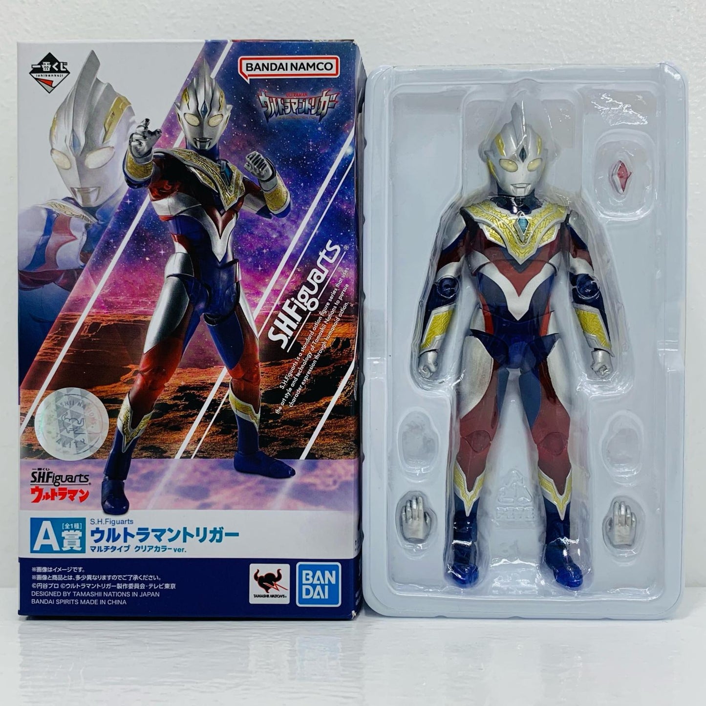 【中古】 A賞S.H.Figuartsウルトラマントリガーマルチタイプクリアカラーver.フィギュア.「一番くじS.H.Figuartsウルトラマン」【フィギュア】