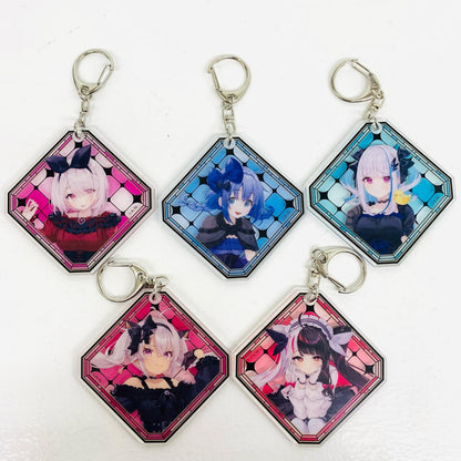 [Used] DMM Kuji Nijisanji ~Gothic~ C Prize Acrylic Keychain 5-piece Set