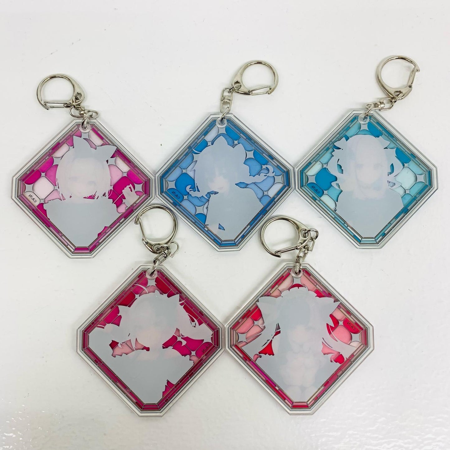 [Used] DMM Kuji Nijisanji ~Gothic~ C Prize Acrylic Keychain 5-piece Set