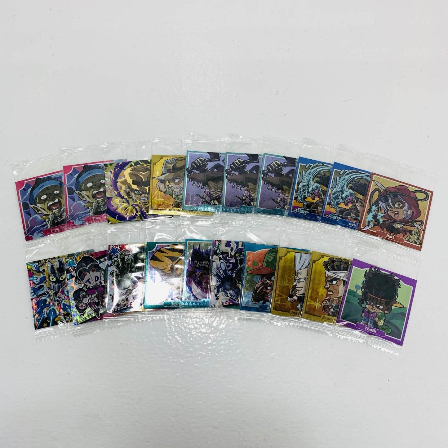 [Used] JoJo's Bizarre Adventure Wafer Seals - Set of 20