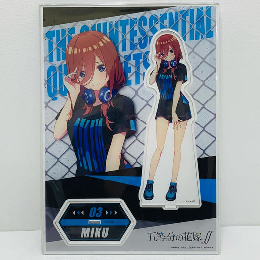【中古】 中野三玖(ブラックコーデ Ver.) メガアクリルスタンド 「五等分の花嫁×ドン・キホーテ」