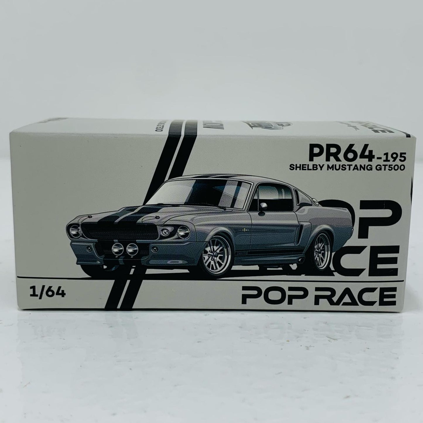 【中古】 1/64 1967 SHELBY MUSTANG GT500(グレー×ブラック)