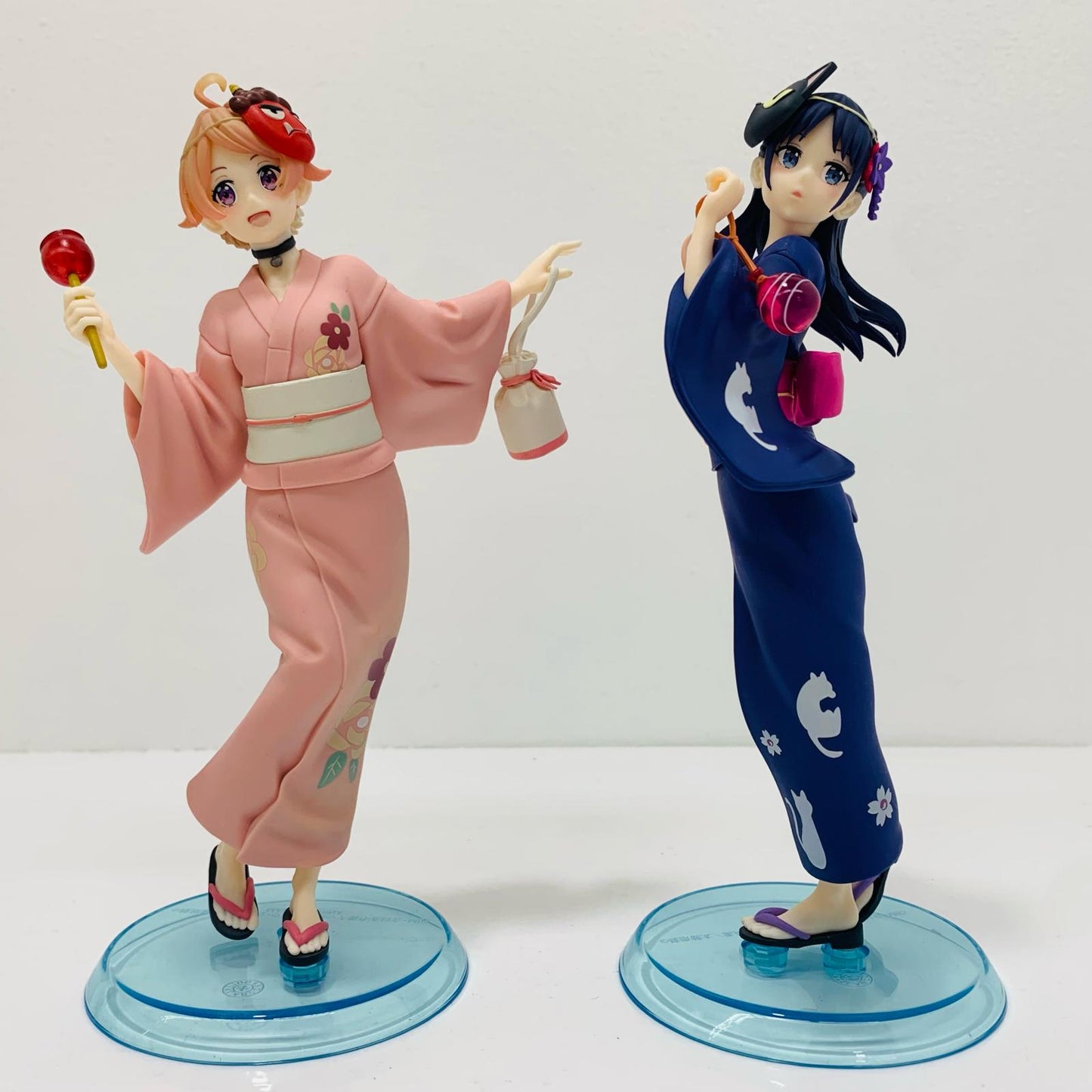 【中古】 若月ニコ&宮尾音夢-浴衣フィギュア「ウィッチウォッチ」２体セット【フィギュア】