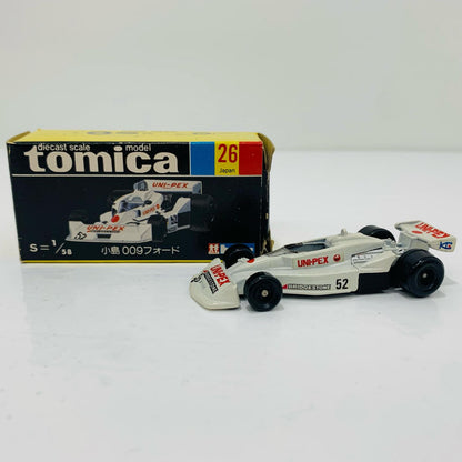Used: 1/58 Kojima 009 Ford #52 (White/Black Box/Made in Japan) "Tomica No. 26"