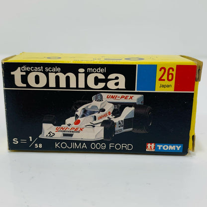 Used: 1/58 Kojima 009 Ford #52 (White/Black Box/Made in Japan) "Tomica No. 26"