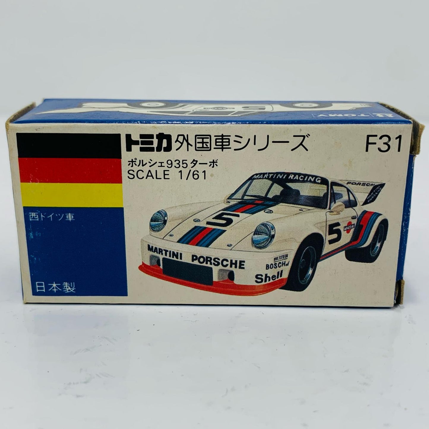 [Used] 1/61 Porsche 935 Turbo #5 (White/Blue Box/Made in Japan) "Tomica Foreign Car Series F31"