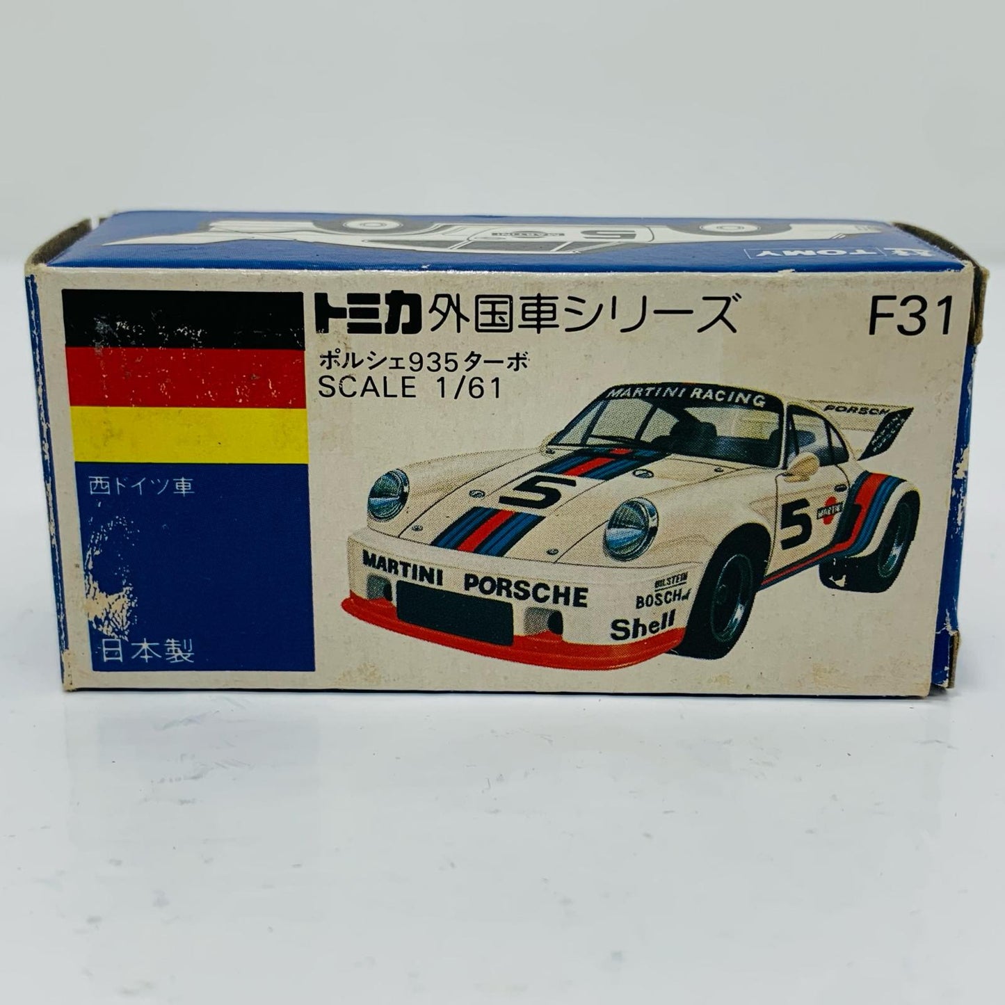 [Used] 1/61 Porsche 935 Turbo #5 (White/Blue Box/Made in Japan) "Tomica Foreign Car Series F31"