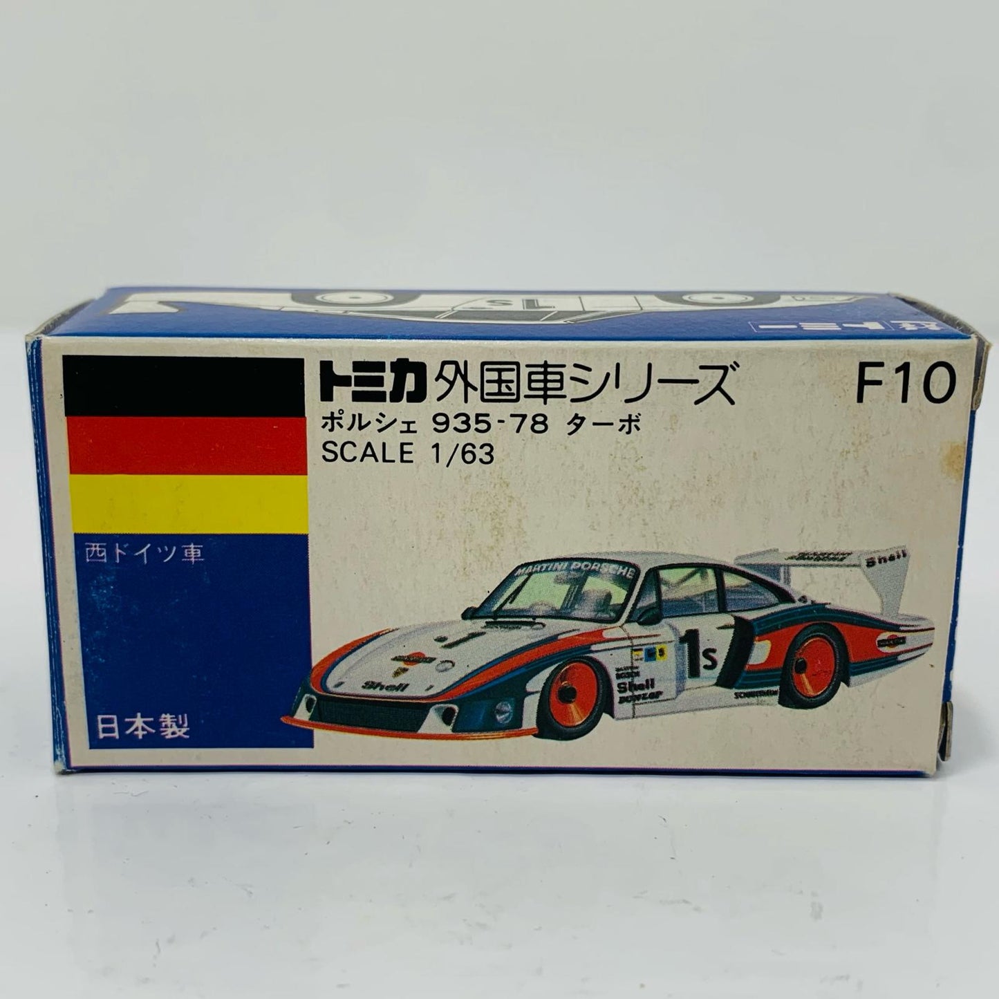 Used] 1/63 Porsche 935 -78 Turbo #18 (White/Blue Box/Made in Japan) "Tomica Foreign Car Series F10"