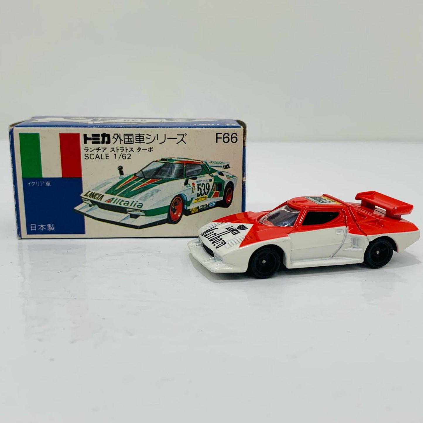 【中古】 ランチア ストラトス ターボ Marlboro #598(ホワイト×レッド/日本製) 「トミカ No.F66」