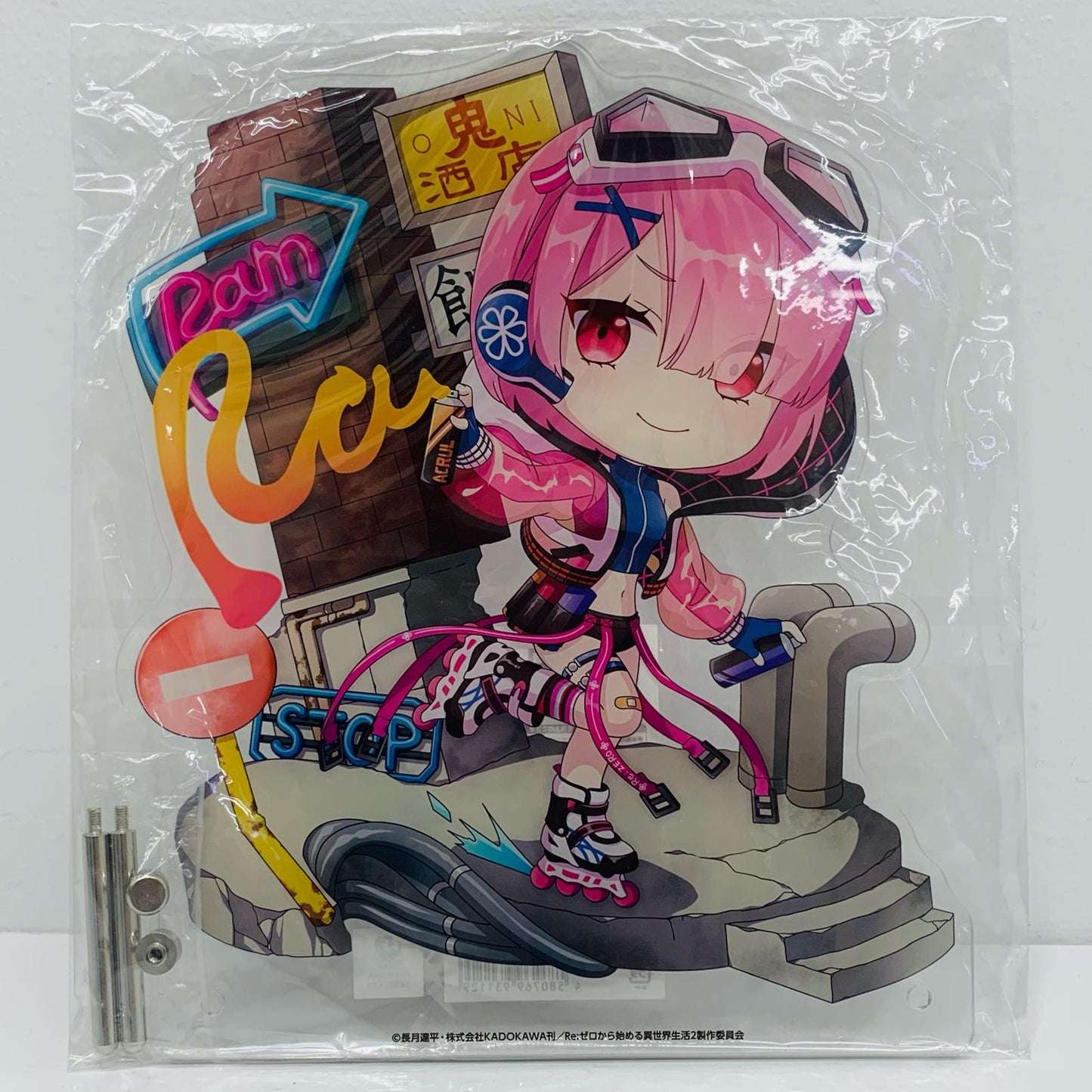 [Used] Ram BIG Acrylic Stand -Neon City Ver.- "Re:ZERO -Starting Life in Another World-"