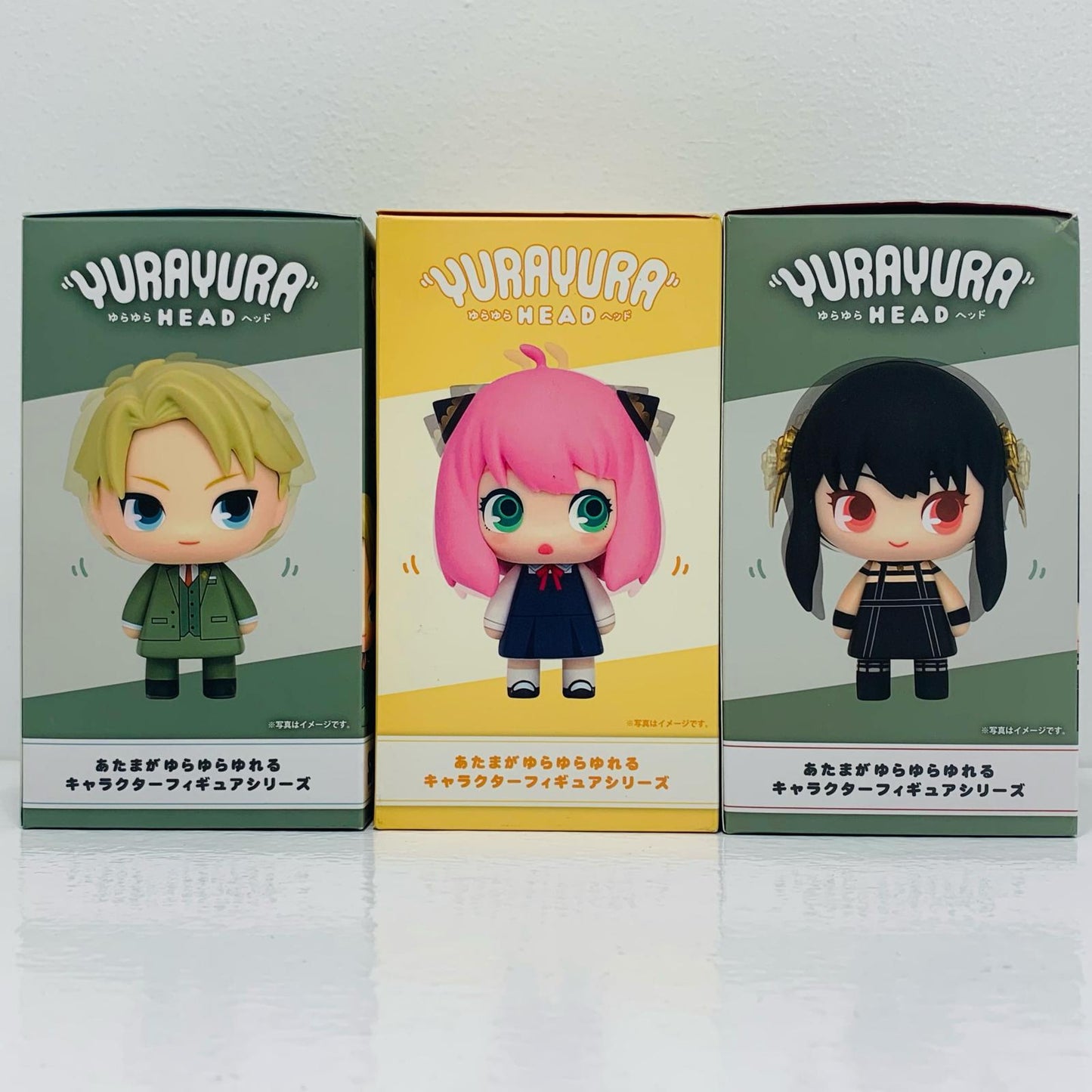 [Used] Anya, Yor & Loid "SPY x FAMILY" Yurayura Head 3-Figure Set [Figure]