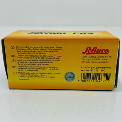 【中古】 1/64 ペーパーボックス ミニクーパー(イエロー×ブラック)