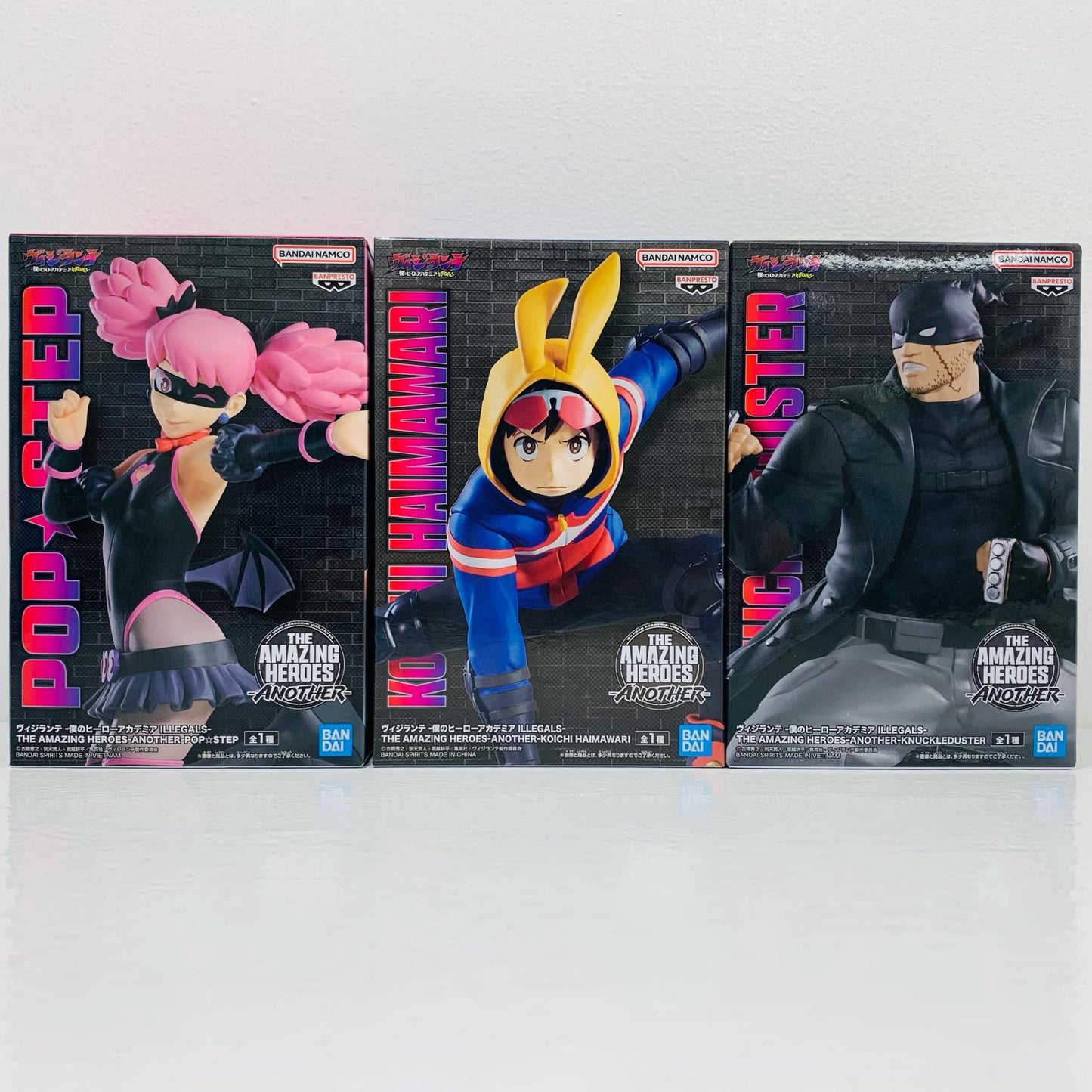 [Used] Koichi Haimawari & Pop☆Step & Knuckleduster THE AMAZING HEROES -ANOTHER- Vigilante -My Hero Academia ILLEGALS- [Figure]