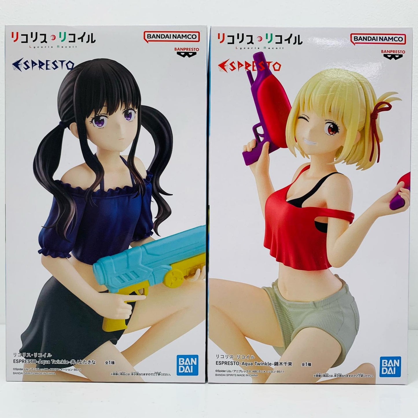 [Used] Chisato Nishikigi & Takina Inoue -AquaTwinkle- ESPRESTO "Lycoris Recoil" [Figure]