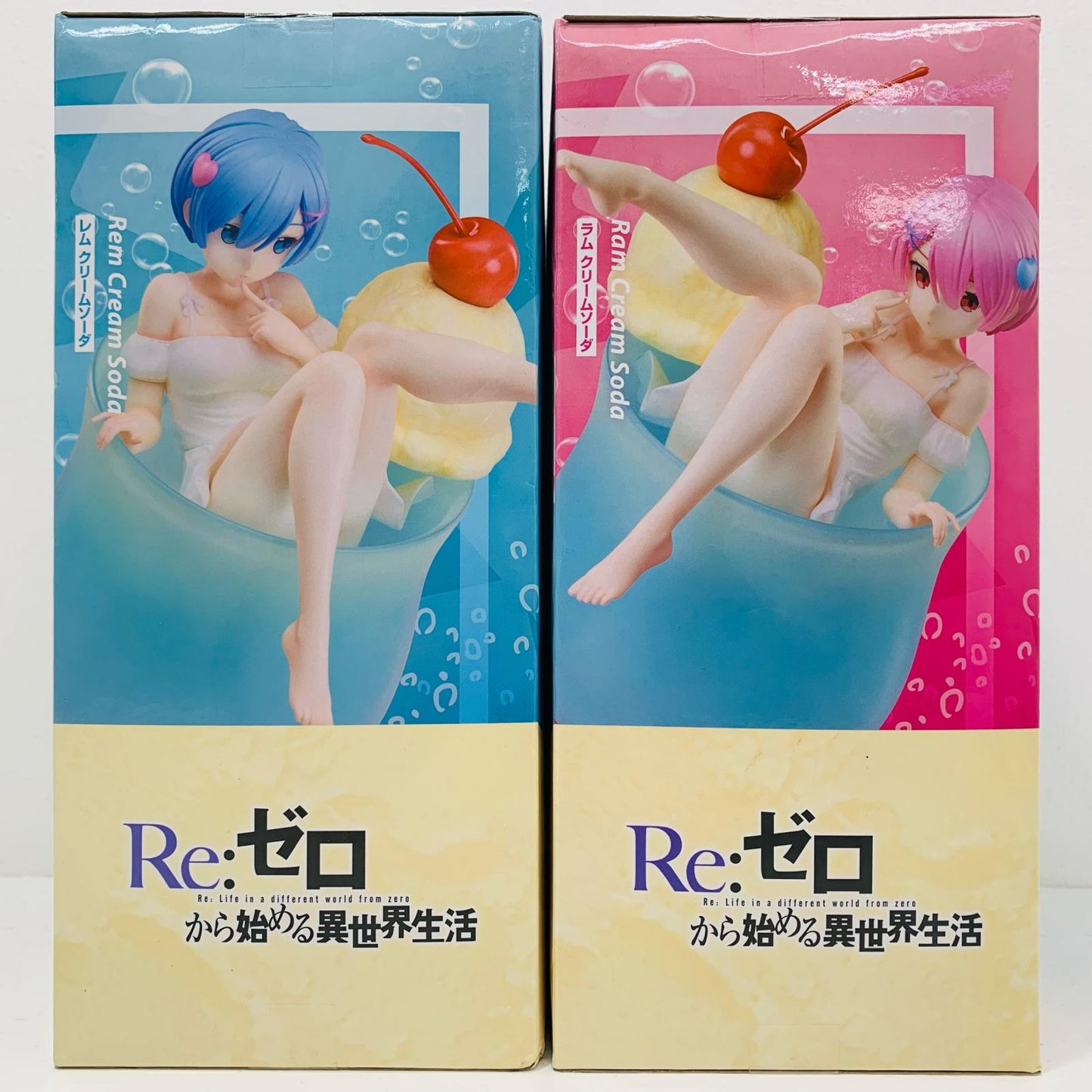 [Used] Rem & Ram ~Cream Soda~ 1/7 Scale Figure "Re:ZERO -Starting Life in Another World-" [Figure]