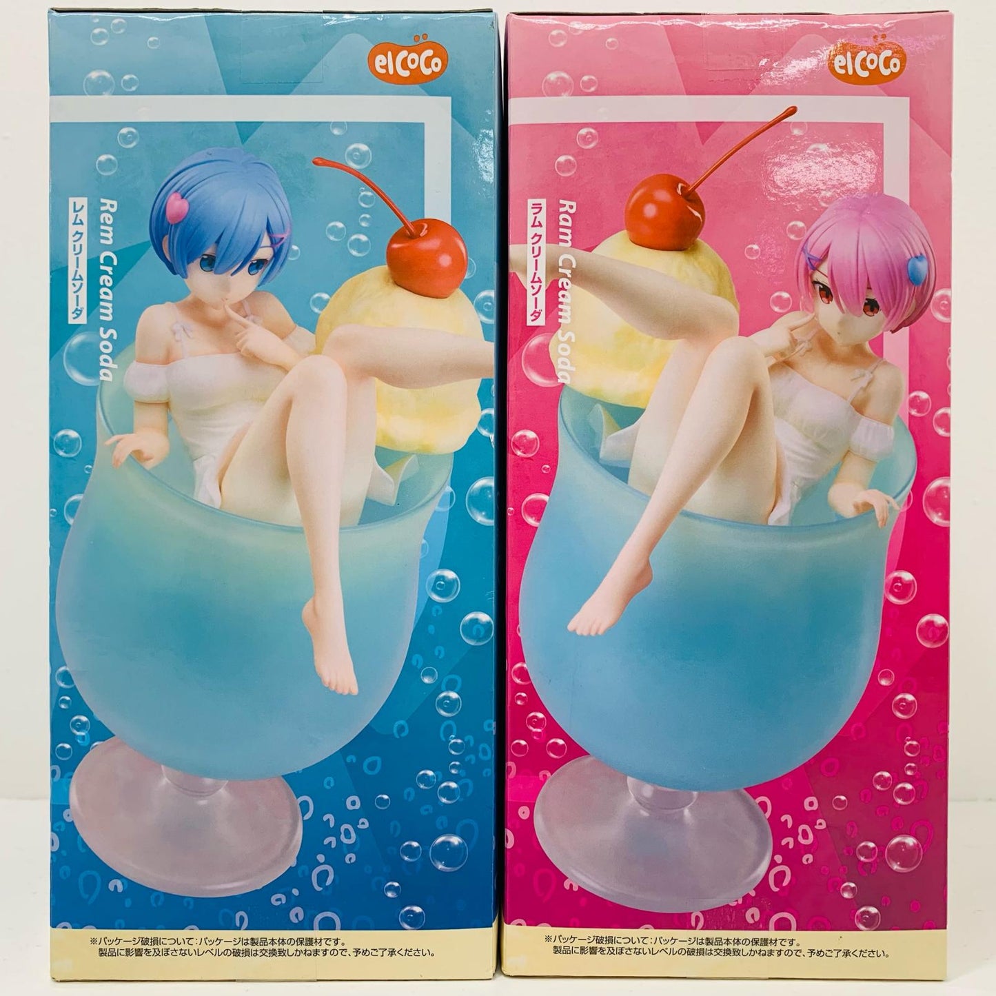 [Used] Rem & Ram ~Cream Soda~ 1/7 Scale Figure "Re:ZERO -Starting Life in Another World-" [Figure]
