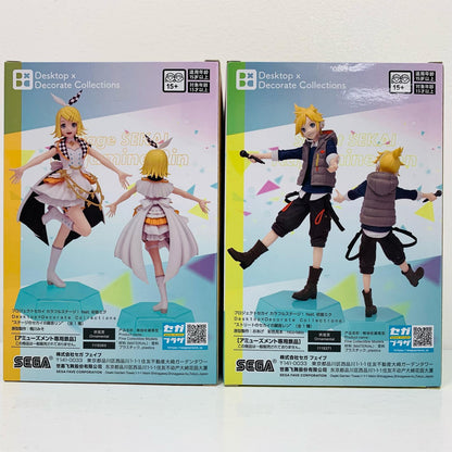 【中古】 鏡音リン＆レン-Desktop×DecorateCollections「プロジェクトセカイカラフルステージ！feat.初音ミク」【フィギュア】